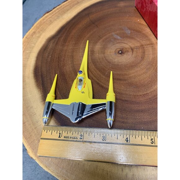 Hallmark Keepsake Ornament Star Wars Naboo Starfighter Episode I 1999 Handcrafte - Picture 9 of 9